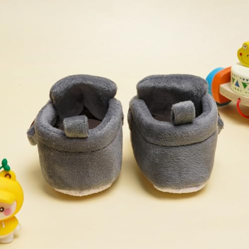 Image of Neska Moda Baby Boys & Baby Girls 6 to 12 Months Velvet Booties