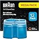 Braun 3-in-1 ShaverCare Reinigungskartuschen für Reinigungsstationen – ORIGINAL Kartuschen – Reinigt Rasierer 10x besser als Wasser, Scherkopfreiniger, Entfernt Haare und Hautpartikel – 12er Pack