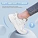 V-Janiffy Non Slip Work Shoes Women Food Service Slip Resistant Restaurant Shoes Nursing Shoes Womens White-Gray