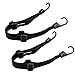 Produktbild Elastische Gepäckgurt Fahrrad Spanngurt Fahrrad Gepäckspanner Motorrad Spanngurte Set für Motorradhelm, Fahrradgepäck mit Haken Gepäckspanner Gepäckträger Fahrradgurt Schwarz 2 Stück