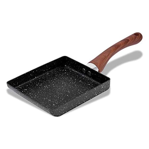 ESLITE LIFE 7”x 6” Japanese Omelette Pan Nonstick Tamagoyaki Egg Pan Rectangle Egg Frying Pan, PFOA & PTFEs Free