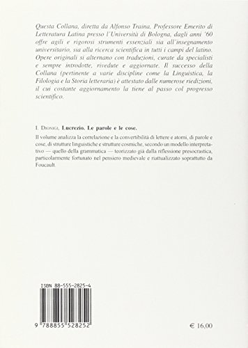 Lucrezio. le parole e le cose