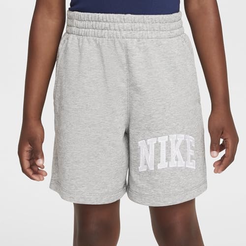 Nike Sportswear Club Little Kids' Applique French Terry Shorts (Dark Grey Heather, 86M353-042) Size 42