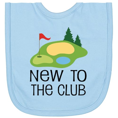 inktastic Baby Golfing New To the Club Newborn Bib