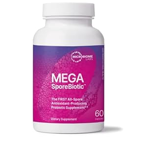 Microbiome Labs MegaSporeBiotic – Spore Based Probiotic to Support Gut Health – Proprietary Probiotic Blend Including Bacillus Coagulans + Bacillus Subtilis – Spore Probiotic for Daily Use (60 Count)