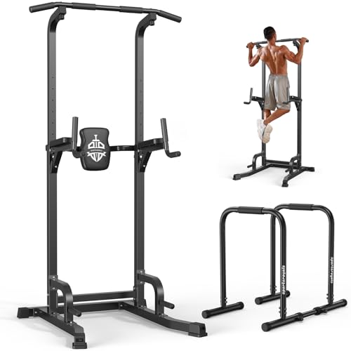Sportsroyals Power Tower Pull Up Bar Station & Adjustable Dip Bar Station - image 1