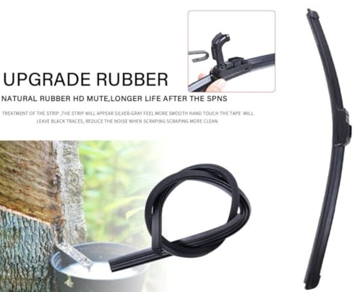 Image of Car Windshield Wiper Blades Suitable With Hyundai i10 Grand - Set of 2Pc (D-22, P-16)