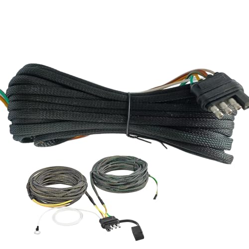 Kit de conector de extensión de alambre de remolque de 22 pies contra cortos por humedad