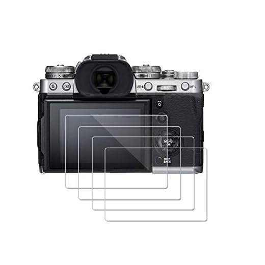MWOOT 3 Unidades Protectores Cristal Templado Compatible con Fujifilm X-T3, 9H Dureza Resistente a Arañazo Protector Pantalla para Proteccion Pantalla