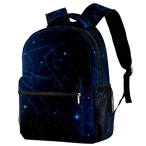 Sac à dos de voyage enfant ergonomique à motif galaxie avec gourde