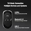 MCHOSE L7 Pro Wireless Gaming Mouse Super Light 39g, Gaming Mouse Esport with 26K DPI, Optical Switch, Programmable Buttons, Dual 8K Polling and PAW3395 Sensor, Tri-Mode Connection, PC/Mac - White
