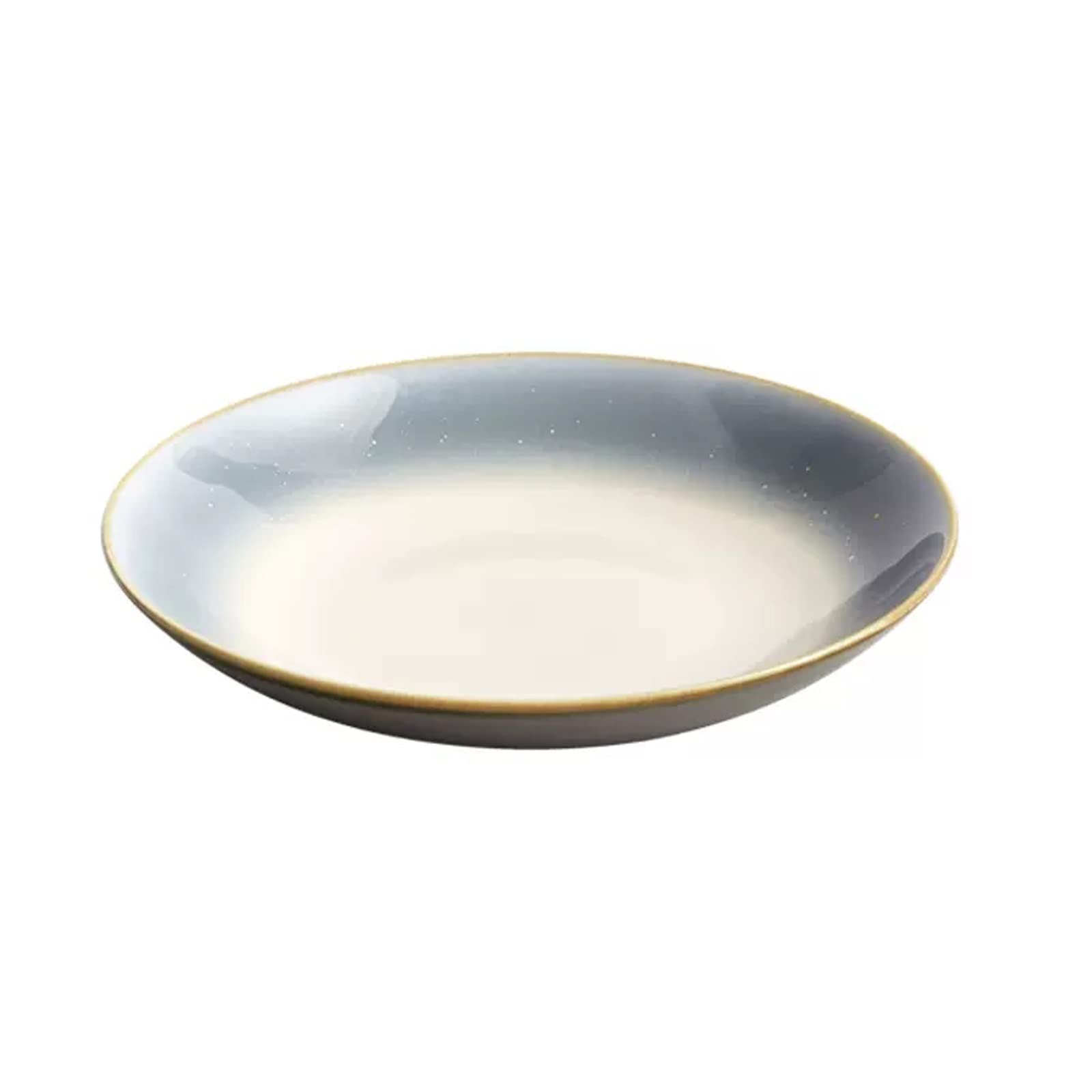 Assiettes Plates Assiette à dîner en céramique de 9,3 pouces Assiette à dîner haut de gamme Assiette à steak de luxe et créative, Assiette à dîner occidentale Assiette à dîner de couleur graduelle Ass