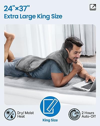 image for RENPHO Heating Pad for Back Pain Relief, FSA HSA Eligible, Large Size 