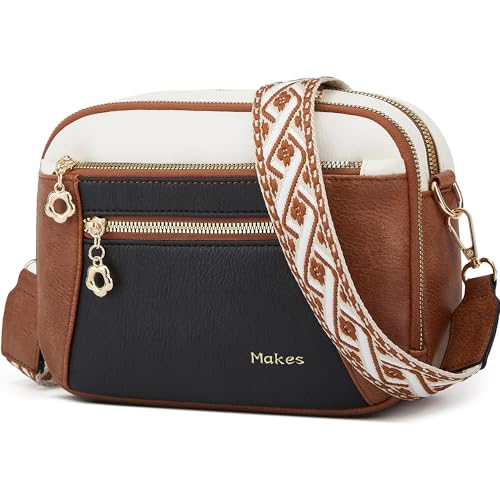 Image of Crossbody Purse for Women Small Crossbody Bags Trendy Vegan Leather with Adjustable Shoulder Straps Gift for Mother Wife Mom