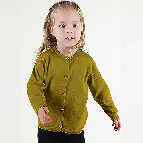 Boys Girls Cardigan Long Sleeve Button Front Sweater Toddler Kids Classic Knit Cardigan School Uniforms Sweaters Outerwear3