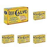 Luis Calvo Sardinillas en salsa con Cebolla pochada 85g (Paquete de 5)
