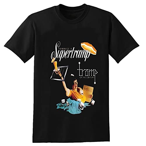 Photo de Supertramp T-Shirt Printed Causal Shirt Funny T-Shirt Unisex Tee for Men Black S
