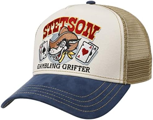 Stetson Gambling Grifter Trucker Cap Men Beige One Size