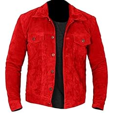Suede Leather Red