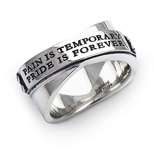 [ドクターモンロー] メッセージクロスリング 7号～23号 (23号) 英語 英字 英文 プレート 板 シンプル モード 指輪 メンズ 男性