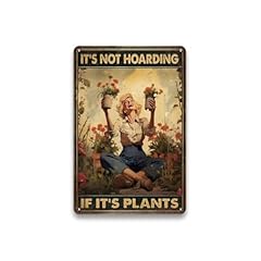 Funny Garden Signs Lady and Plants