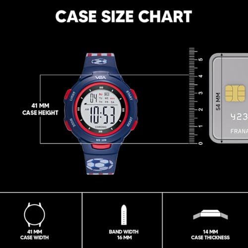 Image of V2A Kids Watch - Waterproof Multi-Functional Digital Sports Watch for Ages 5-13, 30M Water Resistance, Gift for 5-10 Year Olds