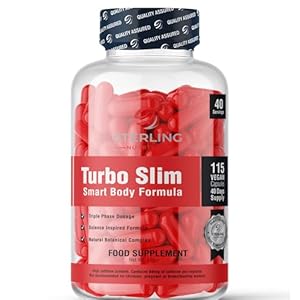 Weight Loss Supplement – 115 Vegan Capsules (40 Day Supply) | Apple Cider Vinegar, Glucomannan Konjac Root, Green Tea & Coffee for Metabolism & Appetite Support | Turbo Slim by STERLING NUTRITION