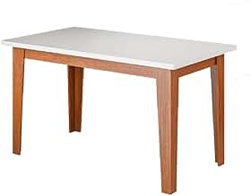 Mesa para Sala de Jantar 1,60m Miami Madeirado/Off White