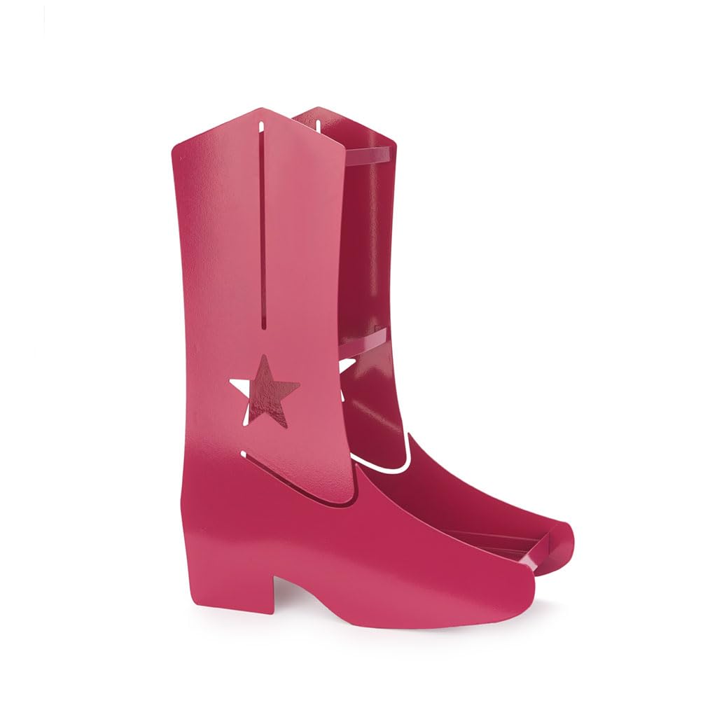 Balvi Porta ombrelli Country Boots Colore Rosa Facile circolazione dell'Aria e con vaschetta per la r