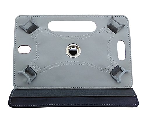 Image of Fastway Rotating Leather Flip Case Cover for Amazon Fire HD 8 Tablet (Black)