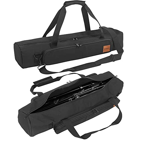 Toribio Tripod Carrying Case, 27" Single Compartment Bag With Adjustable Shoulder Strap And Handle, For Speaker Stands, Light/Lighting Stand, Mic/Microphone Poles #TOP7