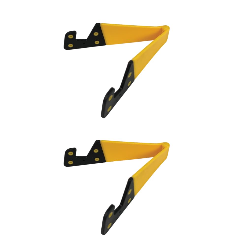 PHONE ANTICS Foldable V-Shaped Mobile Stand – Pack of 2 | Heavy Duty, Travel-Friendly, Flexible Angles | Hands-Free Phone Holder for Movies, Video Calls, Navigation & More (Yellow)-image-14