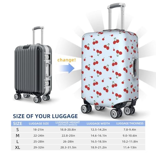 Travel Luggage Cover - Cute Berry No.1069 Washable Suitcase Covers Protector Fits 18-32 Inch Luggage4