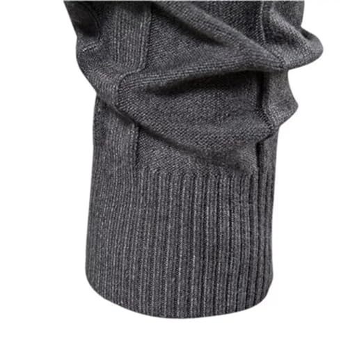 Hthick Men's Knit Sweater Men's Round Collar Loose Versatile Autumn and Winter Bottom Sweater Men3