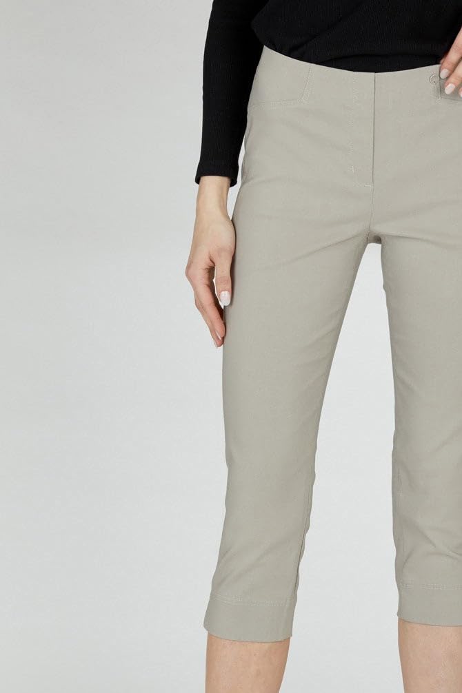 Robell Rose schmale 7/8-Damenhose, schmales Bein, Schlitz am Beinabschluss | Robell Rose schmale 7/8-Damenhose: Schlitz am Beinabschluss. Eine komfortable und vielseitige Wahl für Alltag und Freizeit.