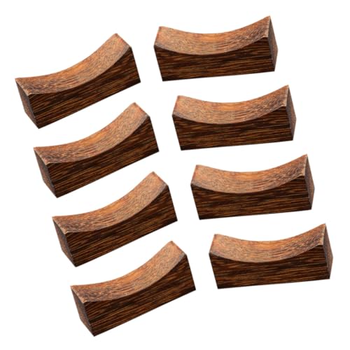 ABOOFAN Support à Baguettes et Repose-Cuillère en Bois 8 Pièces, Compatible Lave-Vaisselle, pour Accessoires la Cuisine et Tables de Restaurant