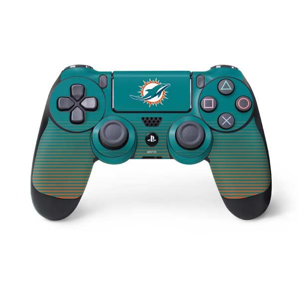 Skinit Decal Gaming Skin Compatible with PS4 Controller - Officially Licensed NFL Miami Dolphins Breakaway Design