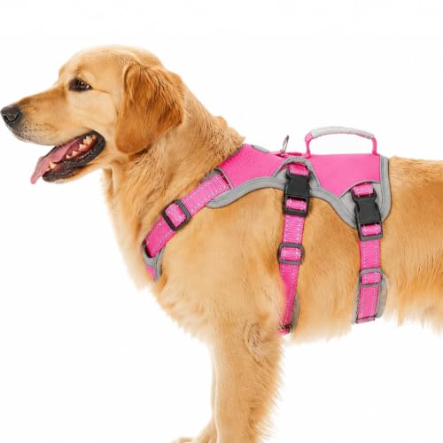 Huntboo Escape Proof Dog Harness, Dachshund Harness, Reflective Dog Harness with Handle...