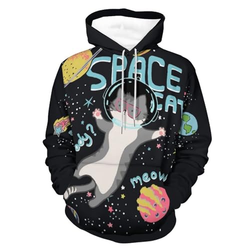 Pull chat de l'espace UMENG le cadeau unisexe idéal pour fans de chats