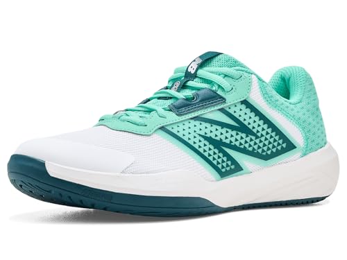 New Balance Women's 696v6 Tennis Shoe, Nb 102 White/Deep End, 5 XW - image 1