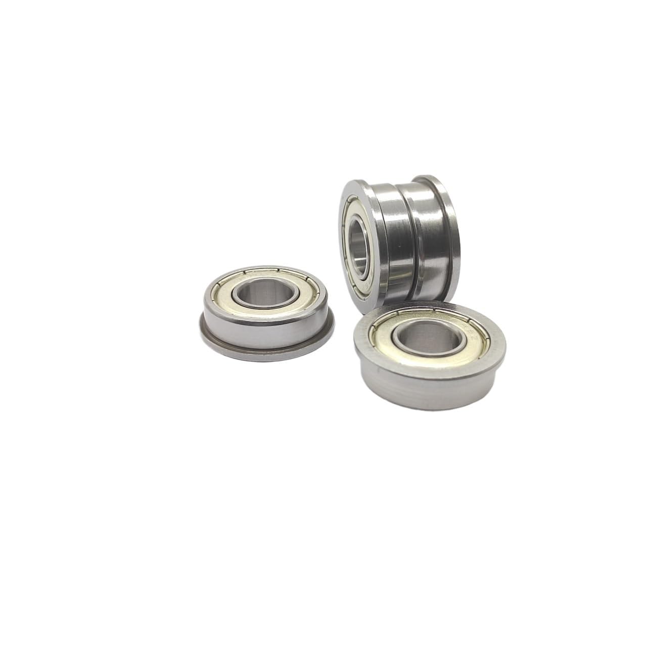 DINGGUANGHE 10pcs FR6ZZ Miniature Flanged Ball Bearings 9.525x22.225x7.144mm Flange Bearing Printer Bearings