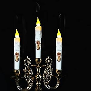 Timer Flameless Taper Candles, 6.75 Inch Set of 4 Timer Battery Taper Candles,Angel Blessed Decor White Candle,Primitive Wedding Kitchen Bedroom Dining Christmas Window Church Valentine Timer Flameless Taper Candles 675 Inch Set of 4 Timer Battery Taper CandlesAngel Blessed Decor White CandlePrimitive Wedding Kitchen Bedroom Dining Christmas Window Church Valentine