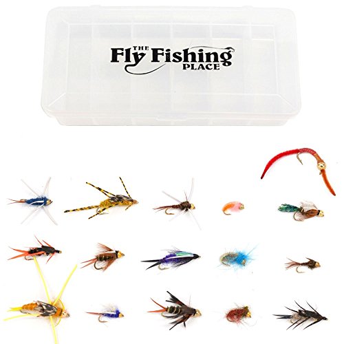 The Fly Fishing Place Guide's Choice Bead Head Nymph Fly Collection - Assortment of 16 Proven Fly Fishing Flies