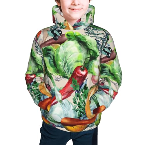 Vegan1 Kid Hoodies Boys Sweatshirts Girls Pullover with Pocket3