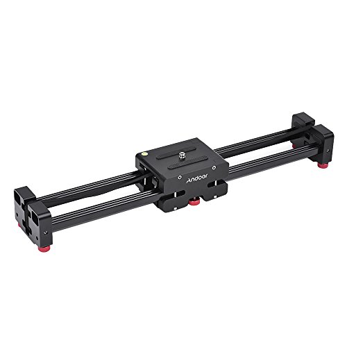 Andoer 20.5"/ 52cm Extendable to 41"/ 104cm Retractable Camera Video Slider Dolly Track