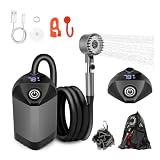 MarvinnanSlyke Portable Shower for Camping,7800mAh Rechargeable Camping Shower Pump,IPX8 Waterproof Outdoor Shower with LED Display and 3 Spray Modes for Hiking,Travel, Pet, Car Wash,RV Life