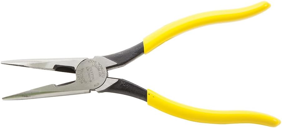 Klein Tools D203-8 Needle Nose Pliers, Long Nose Side Cutters, Alligator Pliers with Extended Handles, 8-Inch - Image 4