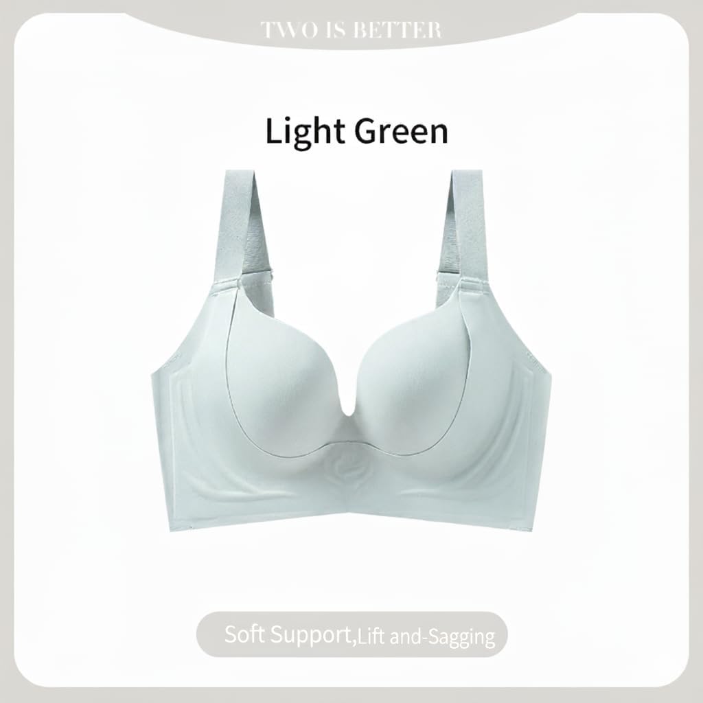 Women’s Wireless Push-Up Bra 1-Pack – Soft Support, Deep V 3D Cup, Lightweight