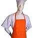 Tangy Orange Color Apron for Teens From CHEFSKIN