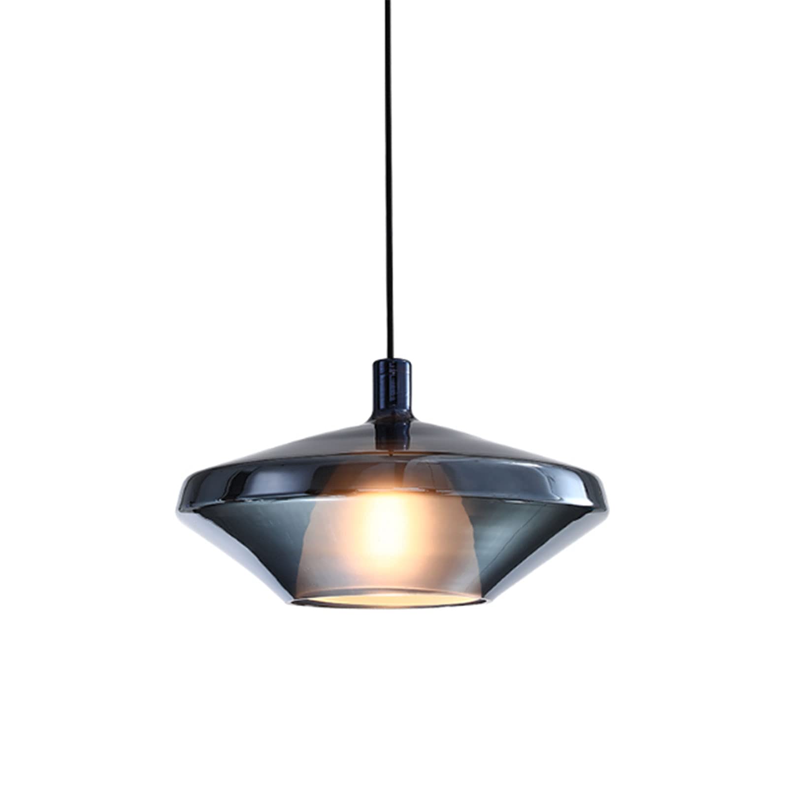 Lustre simple bleu pour éclairage suspendu salon et restaurant